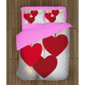 Povlečení s přikrývkou - Hanging Hearts
