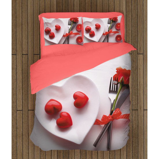 Povlečení s přikrývkou - Love for breakfast