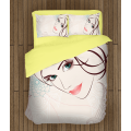3D ložní soupravy s přikrývkou - Beautiful Face