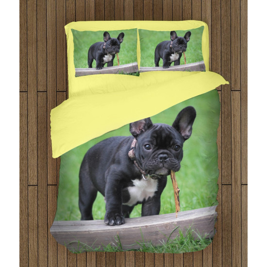 Ložní souprava - French Bulldog Grass