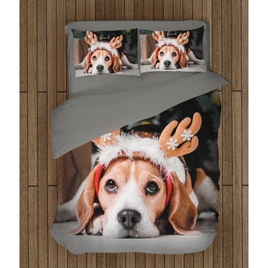 Ložní soupravy s přikrývkou - Christmas Beagle