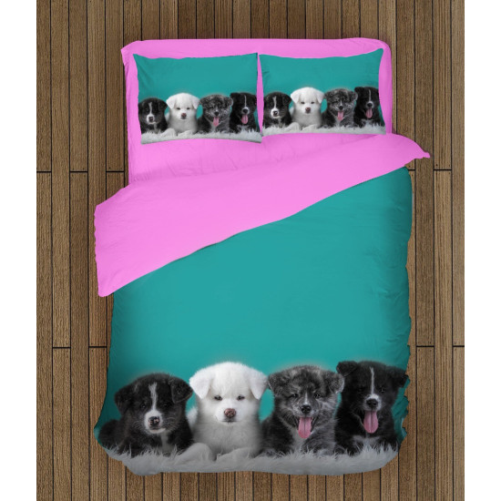 Povlečení s přikrývkou - Sweet Dogs