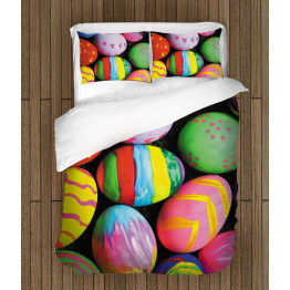 Povlečení s přikrývkou - Colorful Easter Eggs
