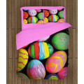 Povlečení s přikrývkou - Colorful Easter Eggs