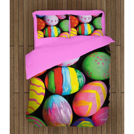 Povlečení s přikrývkou - Colorful Easter Eggs