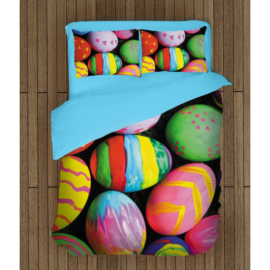 Povlečení s přikrývkou - Colorful Easter Eggs