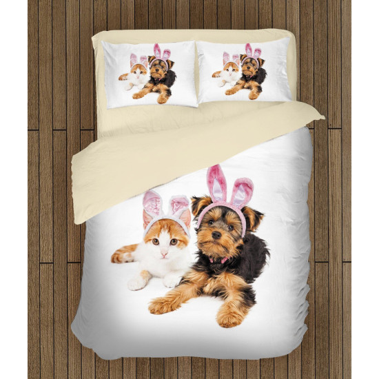 Přikrývka - Easter Dog and Cat 