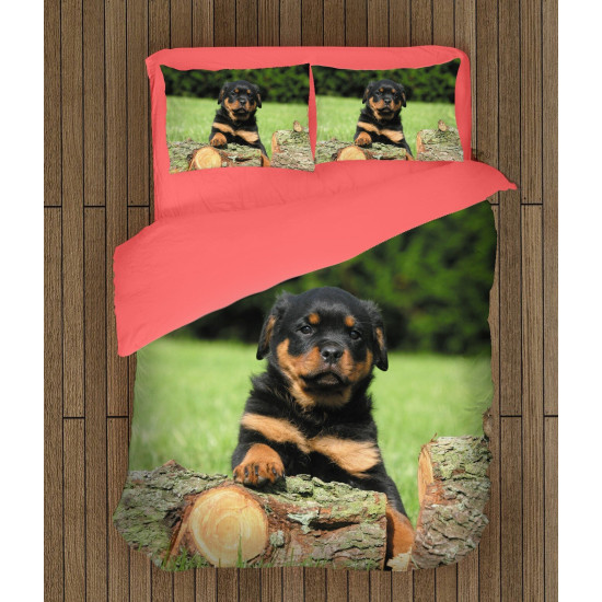 Povlečení s přikrývkou - Rottweiler Baby