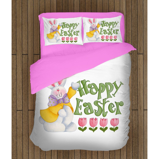 Povlečení s přikrývkou - Rabbit Happy Easter