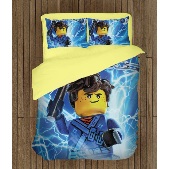 3D ložní soupravy s přikrývkou - Ninjago