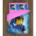 3D ložní soupravy s přikrývkou - Ninjago