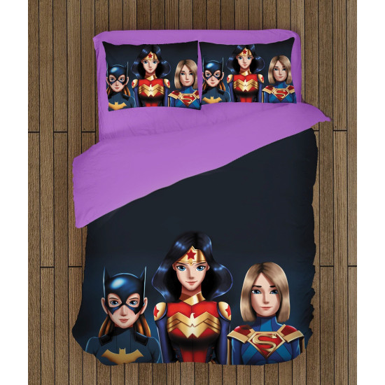 Povlečení s přikrývkou - Super Hero Girls