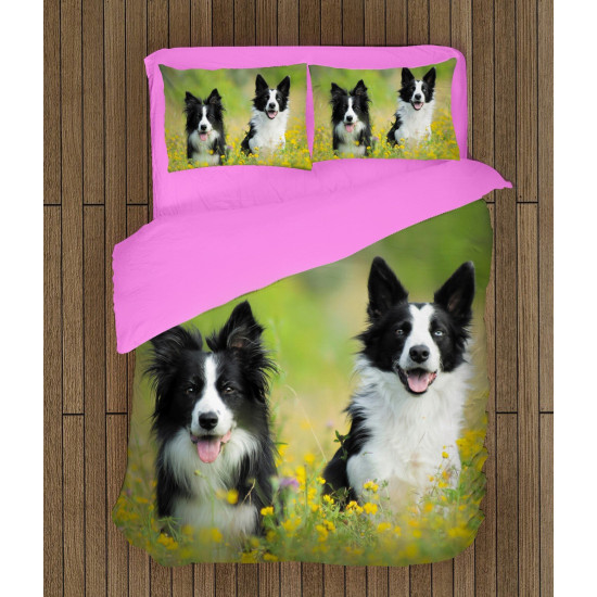 Povlečení s přikrývkou - Baby Collies