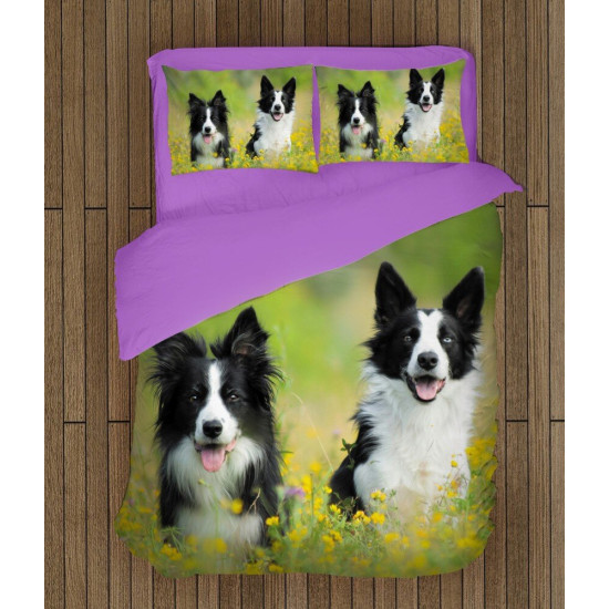 Povlečení s přikrývkou - Baby Collies