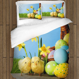 Povlečení s přikrývkou - Easter Chicks