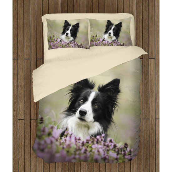 Ložní souprava - Collie and Flowers