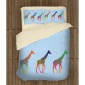 Ložní soupravy s přikrývkou - Colorful Giraffes