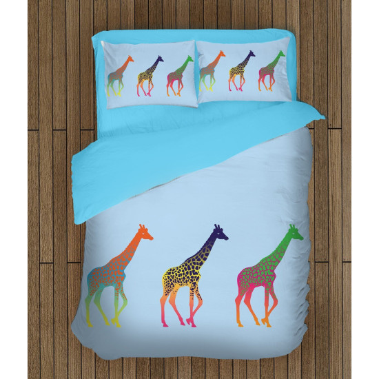 Ložní soupravy s přikrývkou - Colorful Giraffes