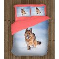 Povlečení s přikrývkou - Snow German Shepherd