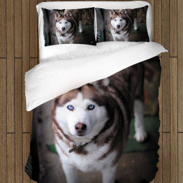 Povlečení s přikrývkou - Husky Brown
