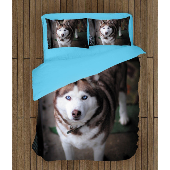 Povlečení s přikrývkou - Husky Brown