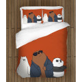 Ložní soupravy s přikrývkou - We Bare Bears Dark