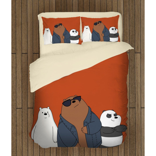 Ložní soupravy s přikrývkou - We Bare Bears Dark
