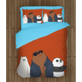 Ložní soupravy s přikrývkou - We Bare Bears Dark