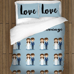 Ložní soupravy s přikrývkou - Love and Marriage