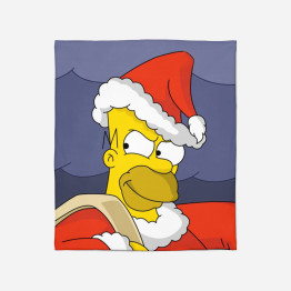 Měkká deka - Christmas Homer Simpson