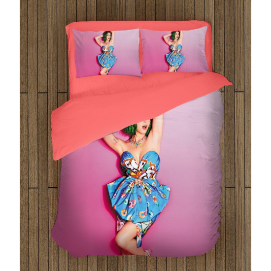 3D povlečení s přikrývkou - Katy Perry Pink