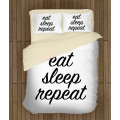 Ložní soupravy s přikrývkou - Eat Sleep Repeat