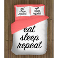 Ložní soupravy s přikrývkou - Eat Sleep Repeat