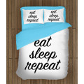 Ložní soupravy s přikrývkou - Eat Sleep Repeat