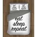 Ložní soupravy s přikrývkou - Eat Sleep Repeat