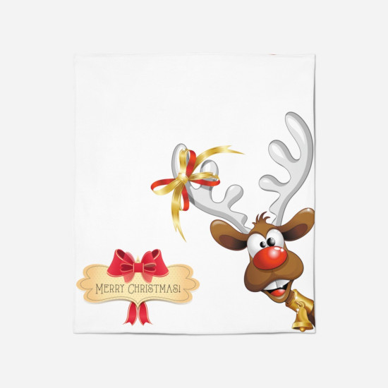 Vánoční deka na postel 3D  - Merry Christmas