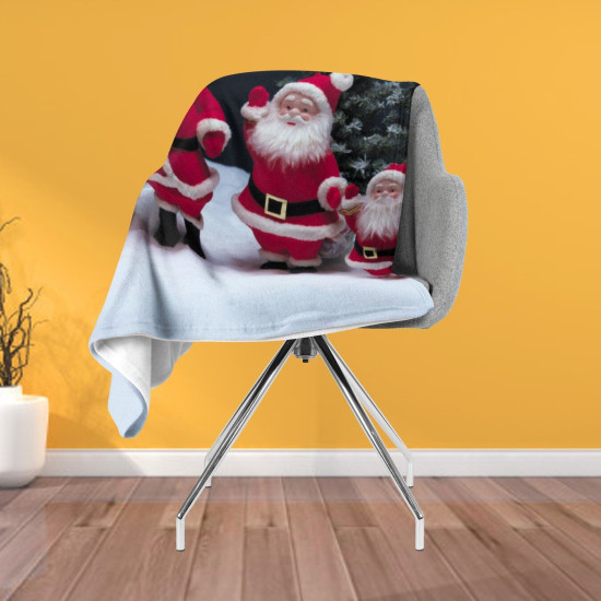 Vánoční deka - Santa Calus Figurines