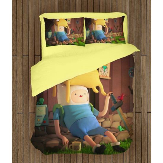 Povlečení s přikrývkou - Adventure Time Finn Ans Jake