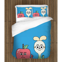 3D ložní soupravy s přikrývkou - Apple And Onion
