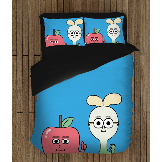 3D ložní soupravy s přikrývkou - Apple And Onion