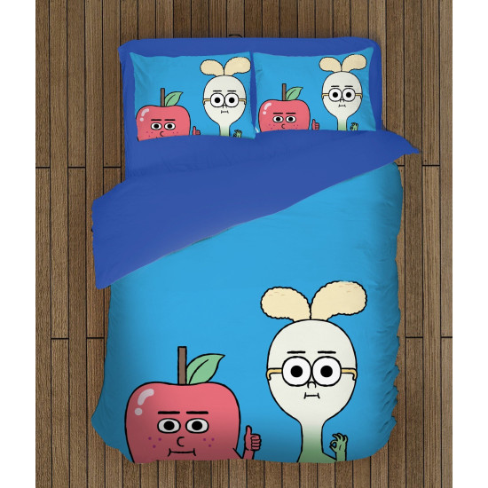 3D ložní soupravy s přikrývkou - Apple And Onion