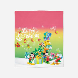 Teplá deka - Mickey Mouse Christmas