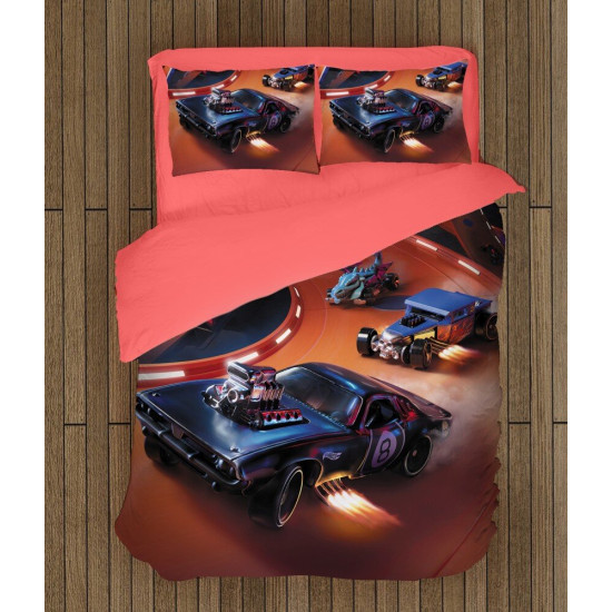 Dětské povlečení s přikrývkou - Hot Wheels