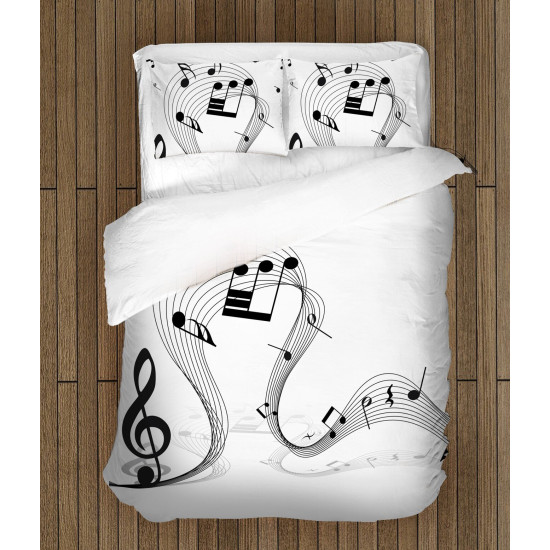 Povlečení s přikrývkou - Musical Notes