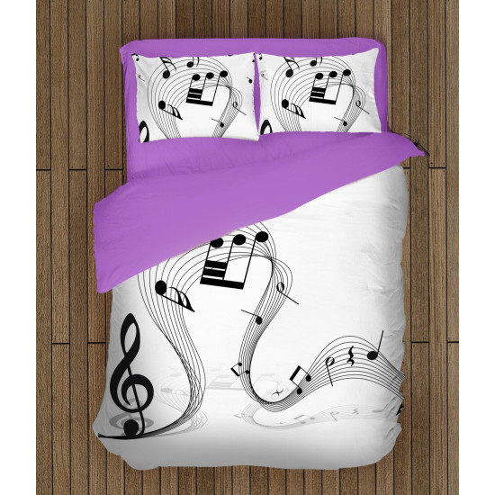 Povlečení s přikrývkou - Musical Notes