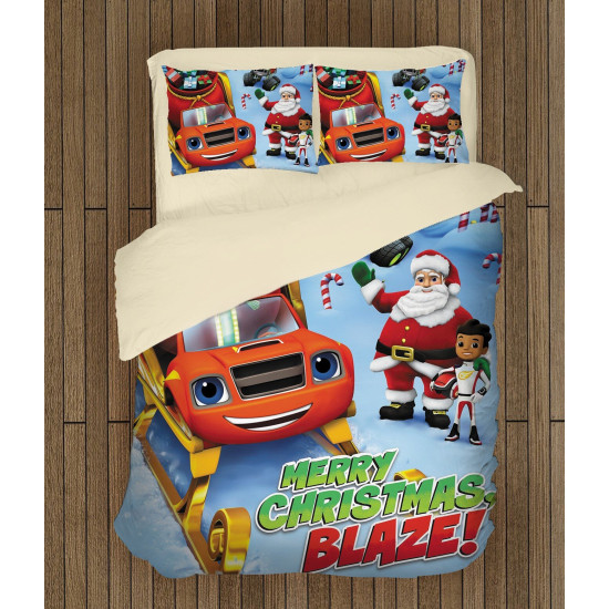 Povlečení s přikrývkou - Merry Christmas Blaze