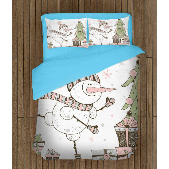 Ložní soupravy s přikrývkou - Snowman Painting