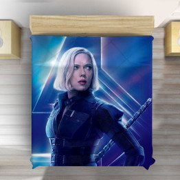 Modrý přehoz na postel - Avengers infinity black widow