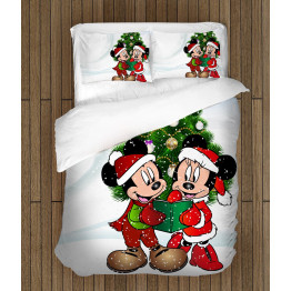 Přikrývka - Christmas Minnie and Mickey