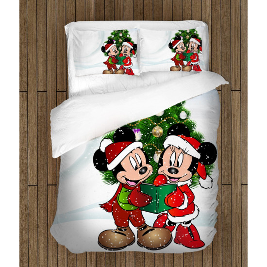 Přikrývka - Christmas Minnie and Mickey